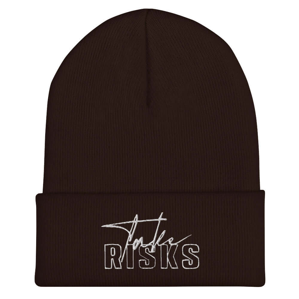 Take Risks Embroidered Beanie