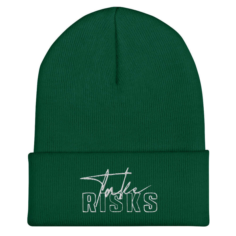Take Risks Embroidered Beanie