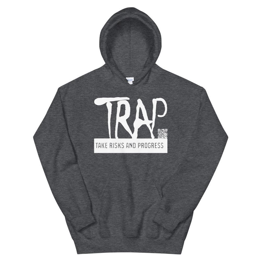 Take Risks And Progress Logo Hoodie (White)