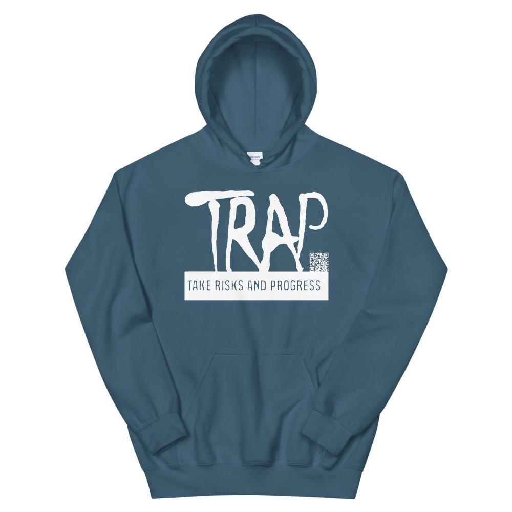Take Risks And Progress Logo Hoodie (White)