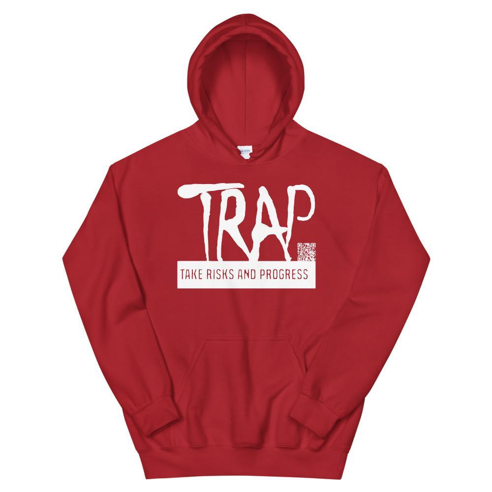 Take Risks And Progress Logo Hoodie (White)