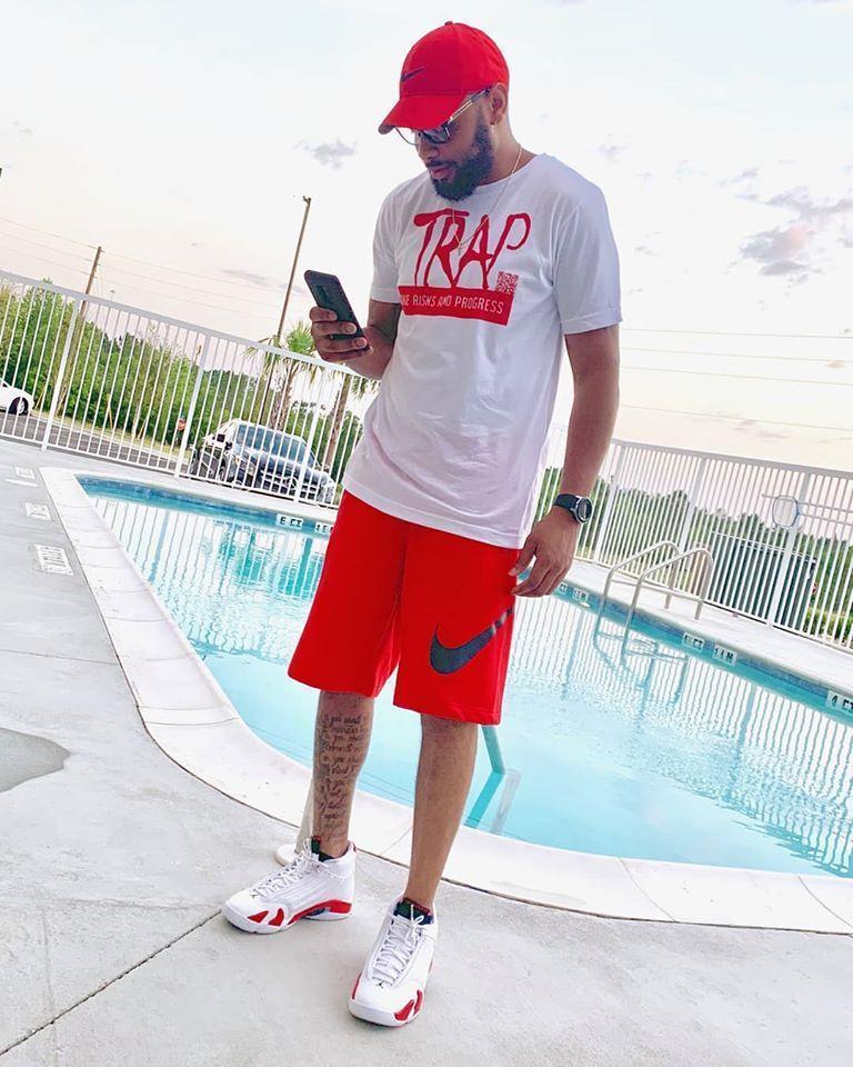 Take Risks And Progress Logo Tee (Red)