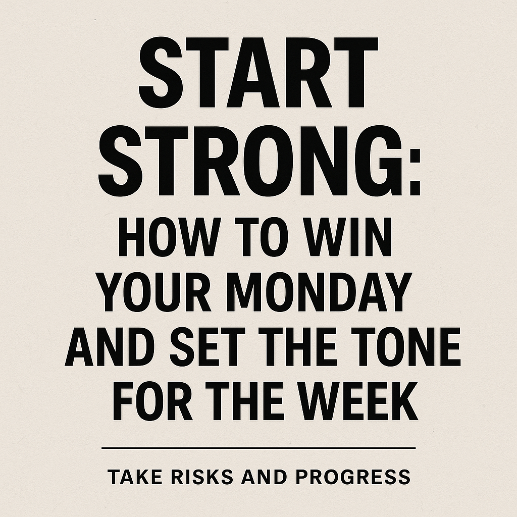 Start Strong: How to Win Your Monday and Set the Tone for the Week