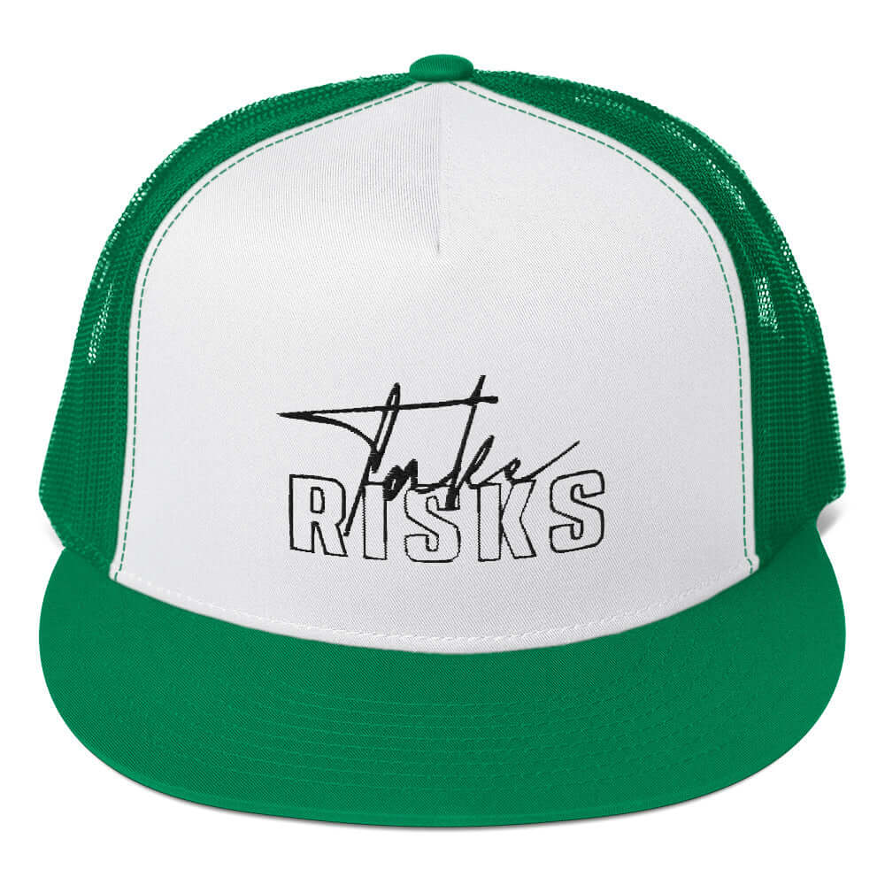 Take Risks Logo Classic Trucker Cap