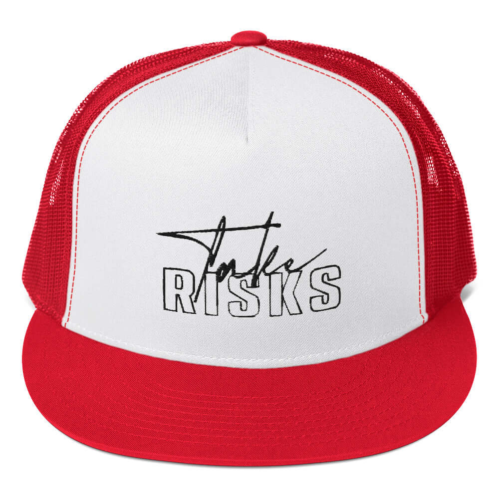Take Risks Logo Classic Trucker Cap