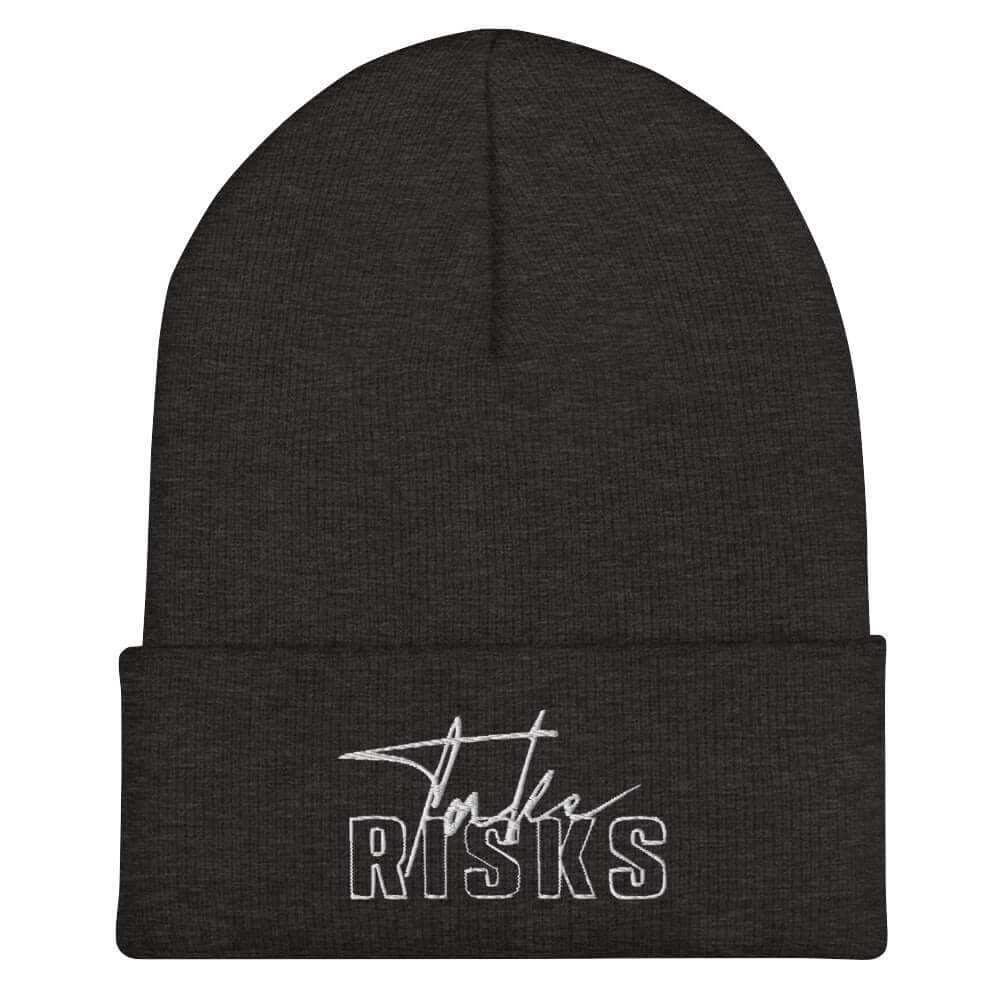 Take Risks Embroidered Beanie