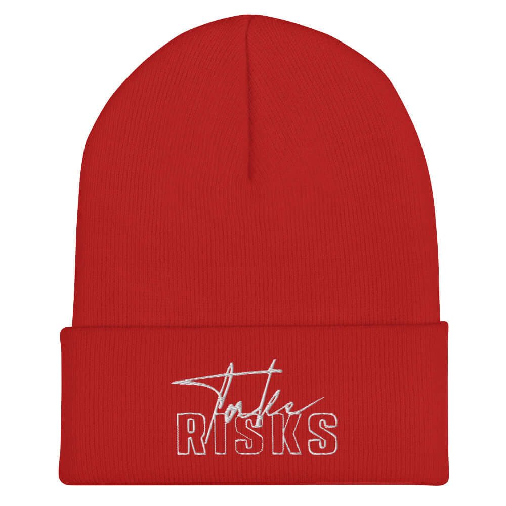 Take Risks Embroidered Beanie