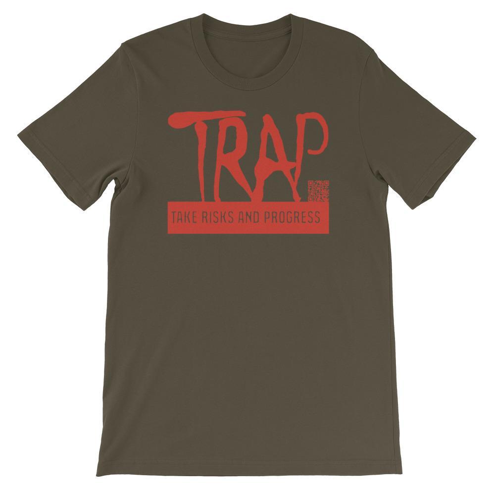 Take Risks And Progress Logo Tee (Red)