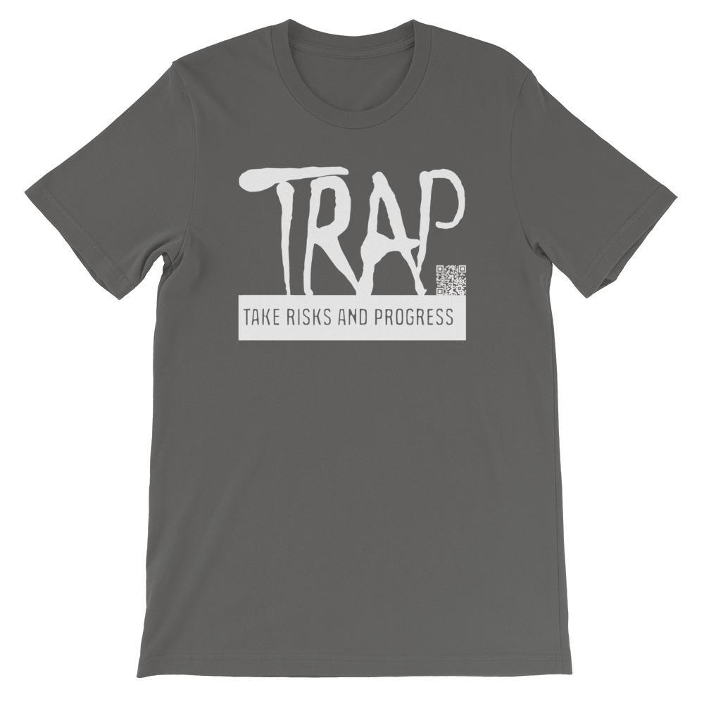 Take Risks And Progress Logo Tee (White)