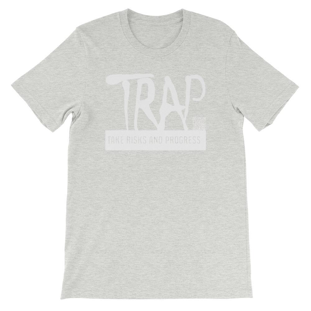 Take Risks And Progress Logo Tee (White)
