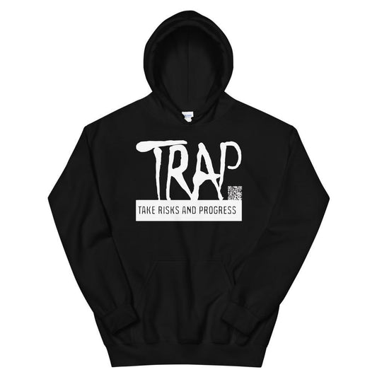 Take Risks And Progress Logo Hoodie (White)