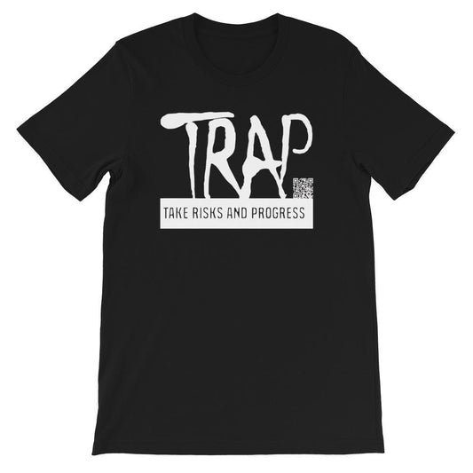 Take Risks And Progress Logo Tee (White)