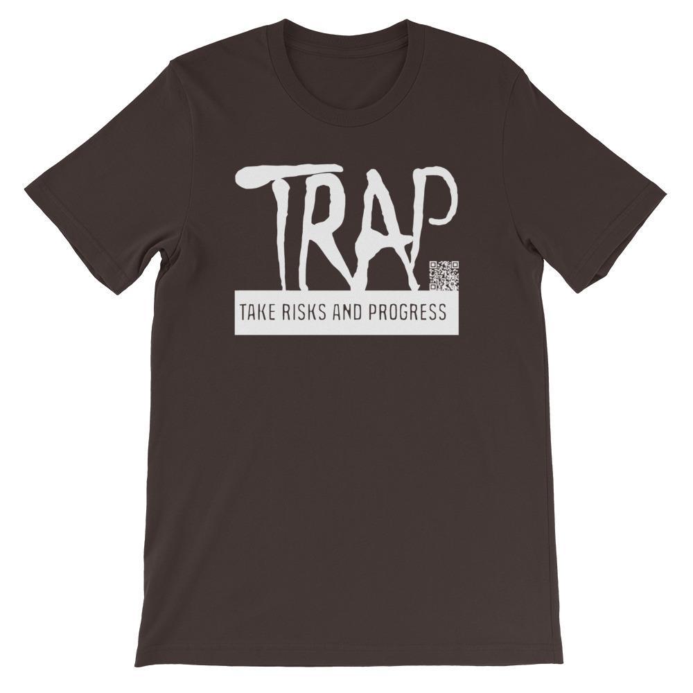 Take Risks And Progress Logo Tee (White)