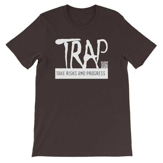 Take Risks And Progress Logo Tee (White)