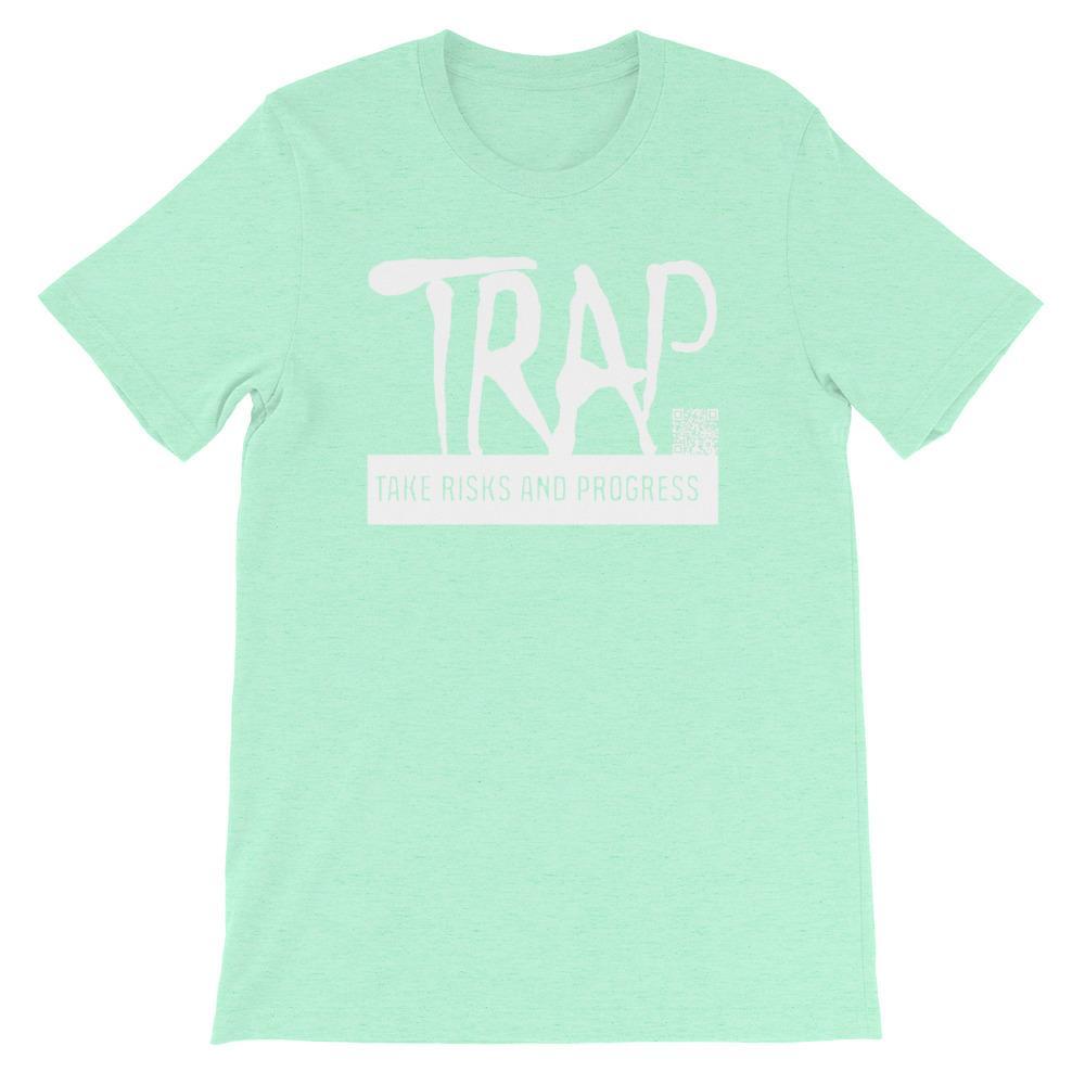 Take Risks And Progress Logo Tee (White)