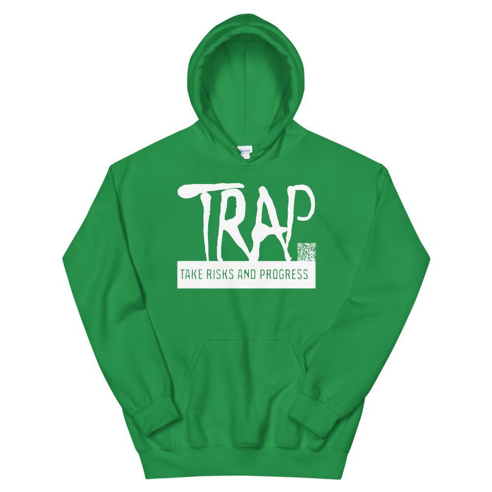 Take Risks And Progress Logo Hoodie (White)