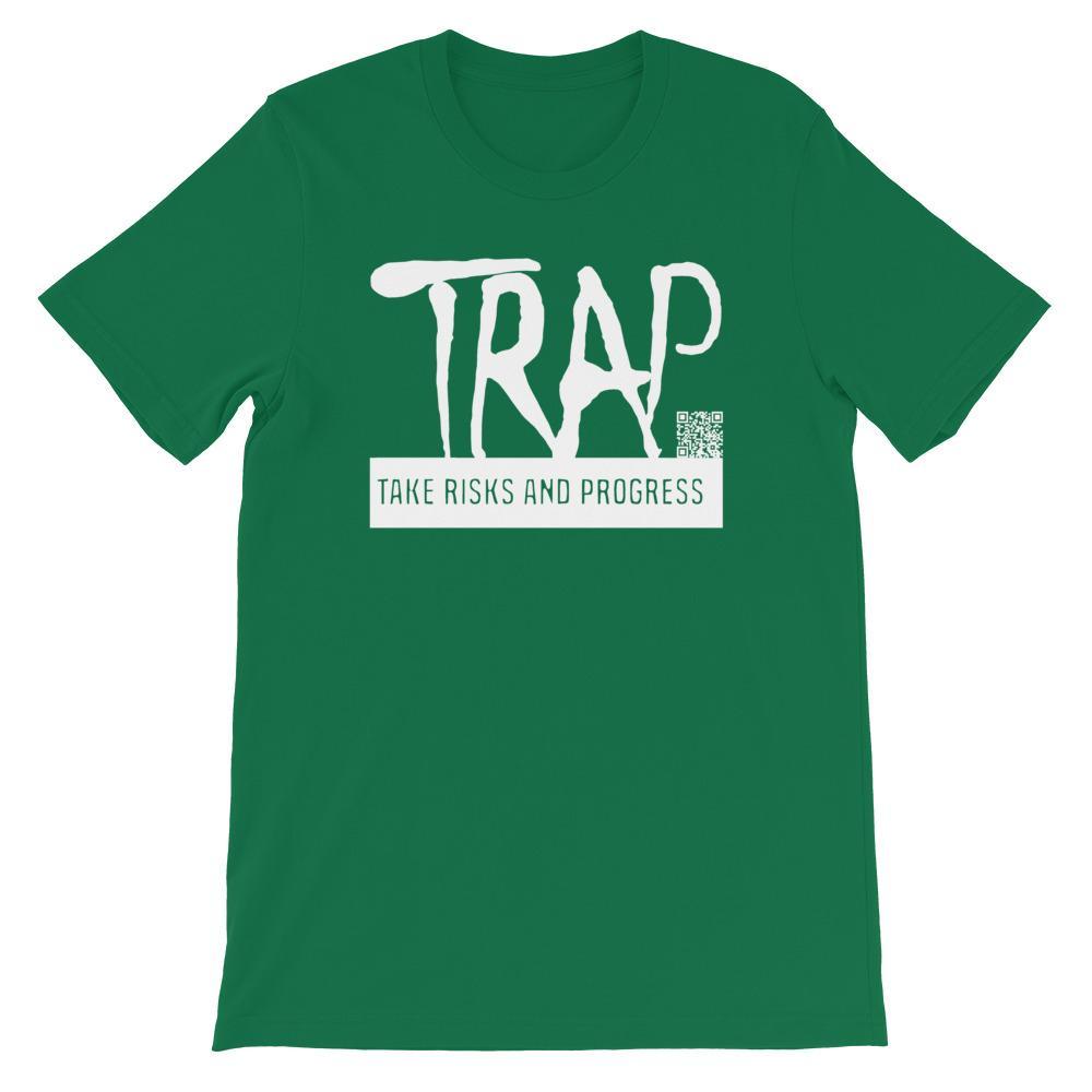 Take Risks And Progress Logo Tee (White)