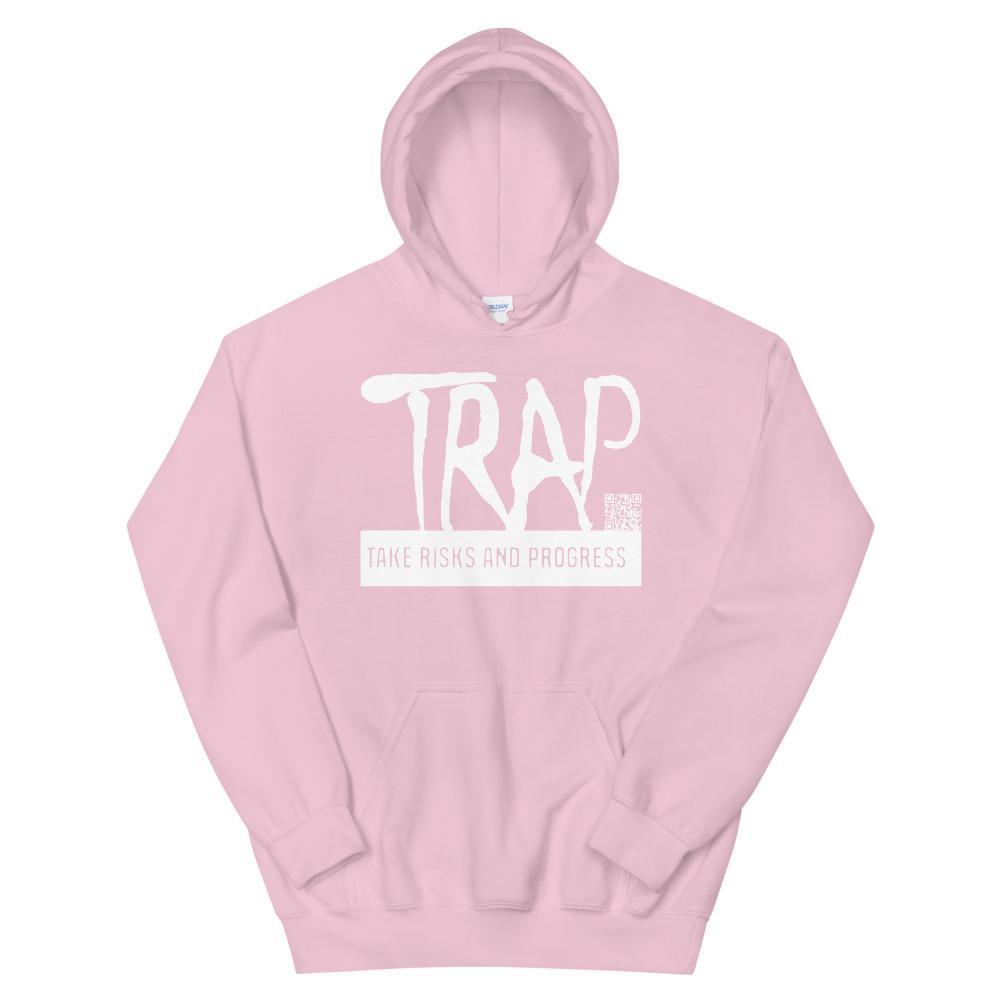 Take Risks And Progress Logo Hoodie (White)