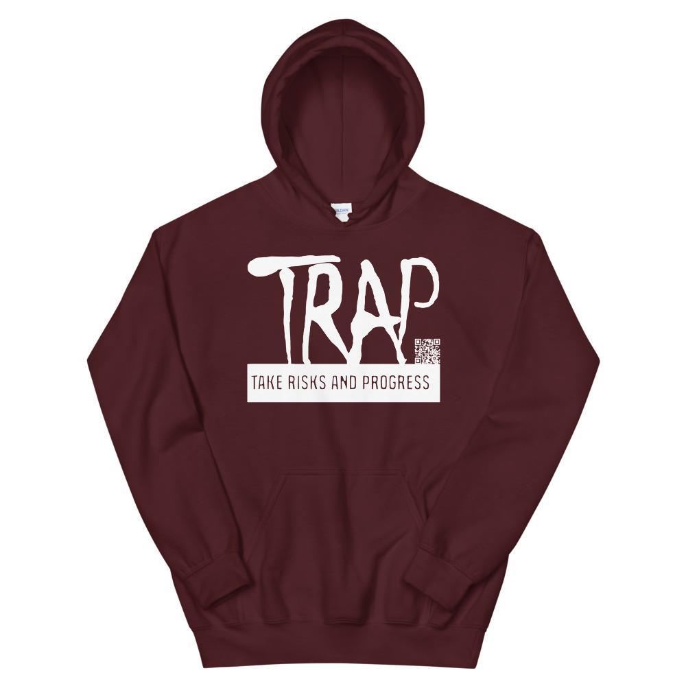 Take Risks And Progress Logo Hoodie (White)