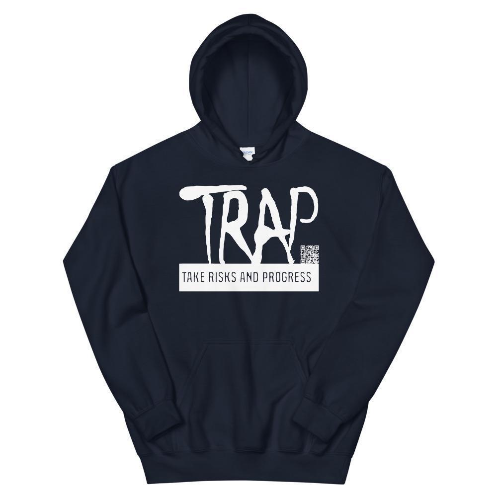 Take Risks And Progress Logo Hoodie (White)