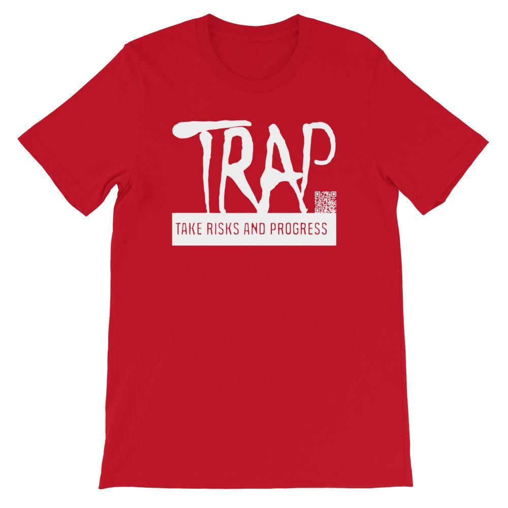Take Risks And Progress Logo Tee (White)