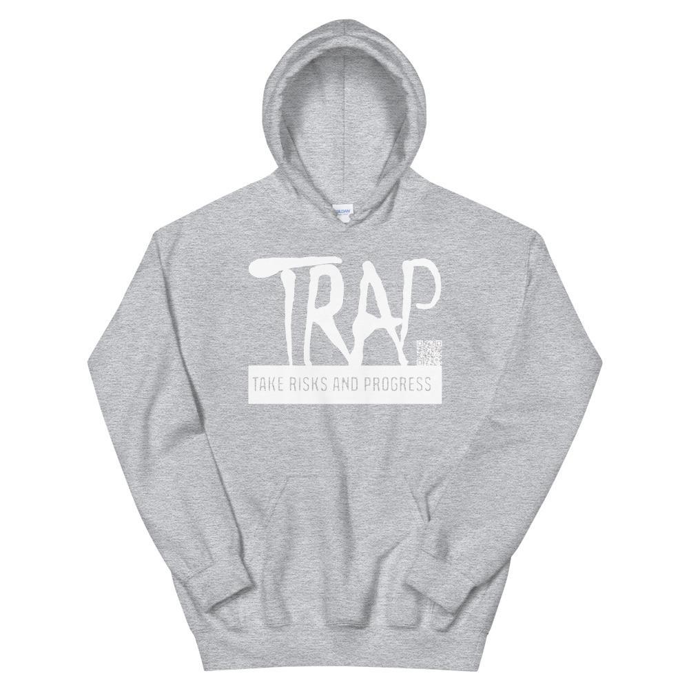 Take Risks And Progress Logo Hoodie (White)