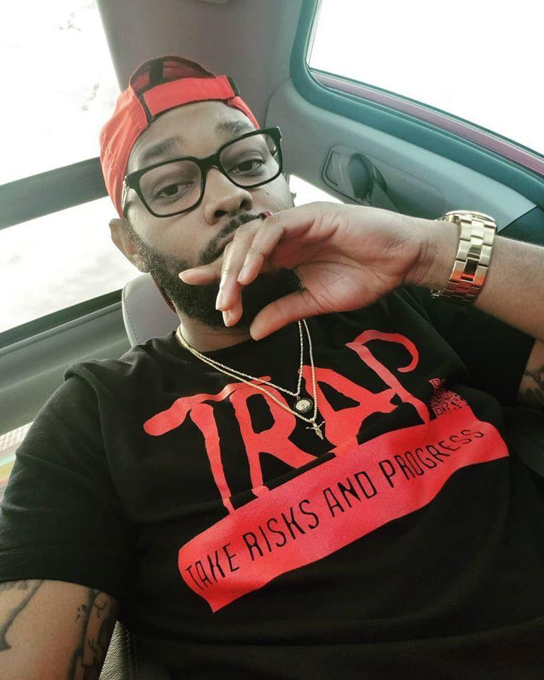 Take Risks And Progress Logo Tee (Red)