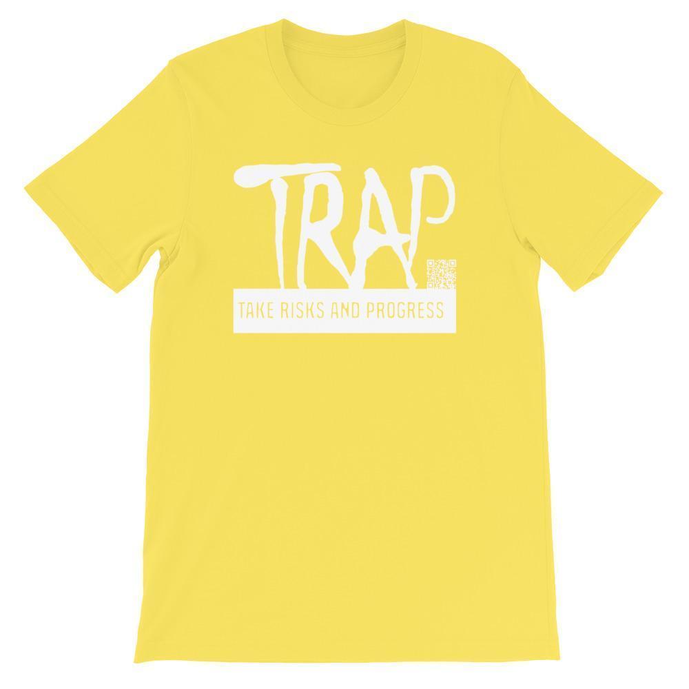 Take Risks And Progress Logo Tee (White)